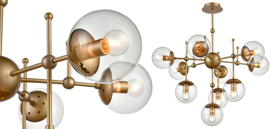 Люстра Gold Balls Chandelier 10 Люстра Gold Balls Chandelier 10 - Loft-Concept в Саратове