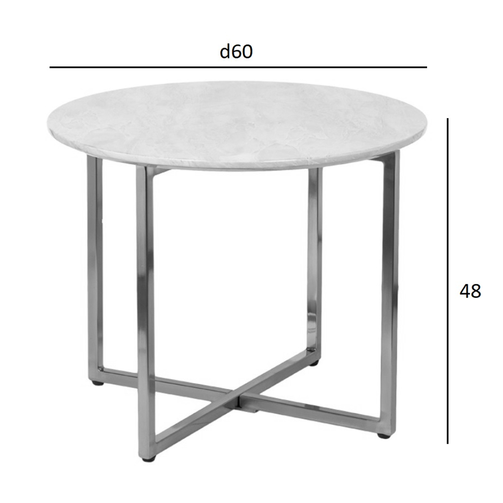 Столик журнальный круглый с черной столешницей Marsali Coffee Table Столик журнальный круглый с черной столешницей Marsali Coffee Table в Саратове