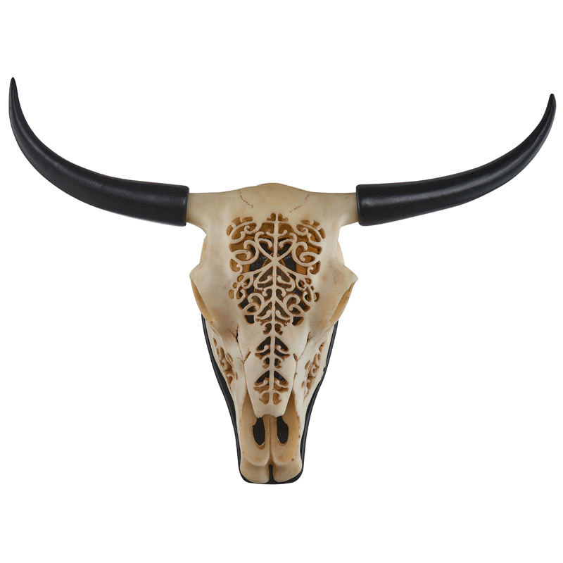 Бра Bull Skull Sconce ivory ( слоновая кость ) Черный в Саратове | Loft Concept 