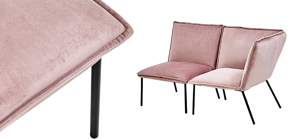 Кресло Corner Armchair Single pink Кресло Corner Armchair Single pink - Loft-Concept в Саратове