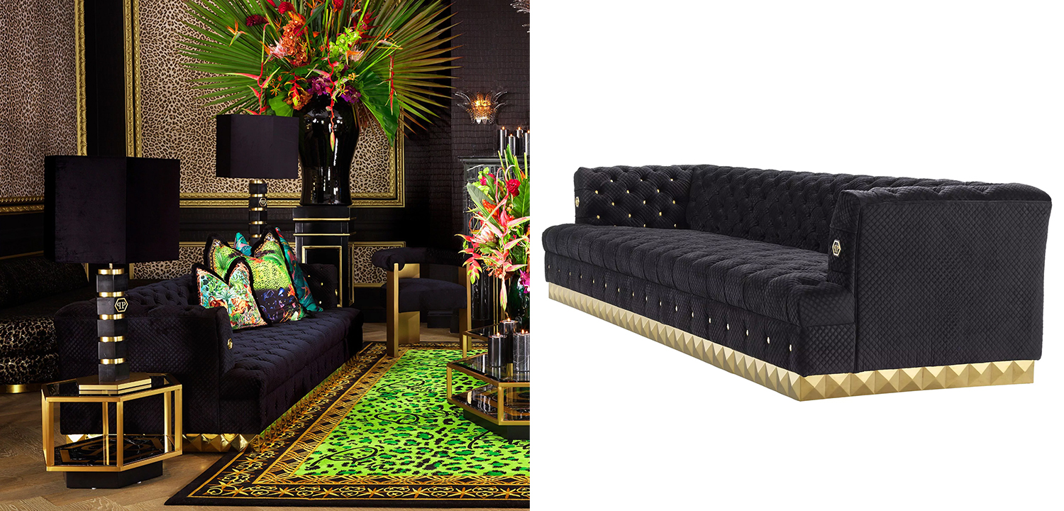 Диван Philipp Plein Sofa Rockstud L - фото №1