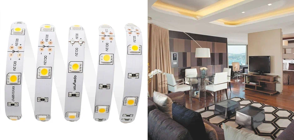 Светодиодная лента 7,2W/m 30LED/m 5050SMD теплый белый 5M Светодиодная лента 7,2W/m 30LED/m 5050SMD теплый белый 5M - Loft-Concept в Саратове