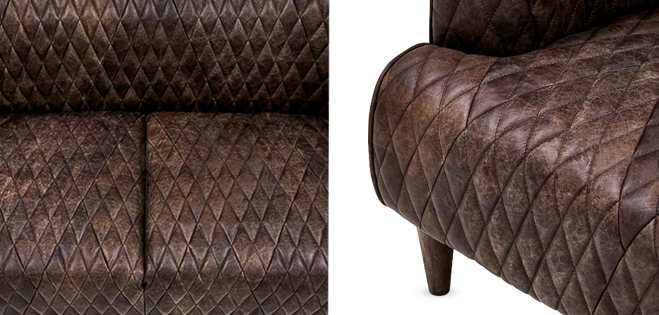 Диван Rhombuses Upholstery Triple Sofa Диван Rhombuses Upholstery Triple Sofa - Loft-Concept в Саратове