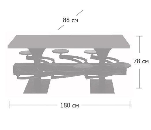 Обеденный стол Perrin Communal Table Loft в Саратове