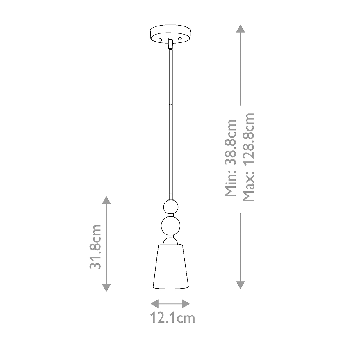 Подвесной светильник с матовым стеклянным коническим плафоном в современном стиле Hinkley в Саратове