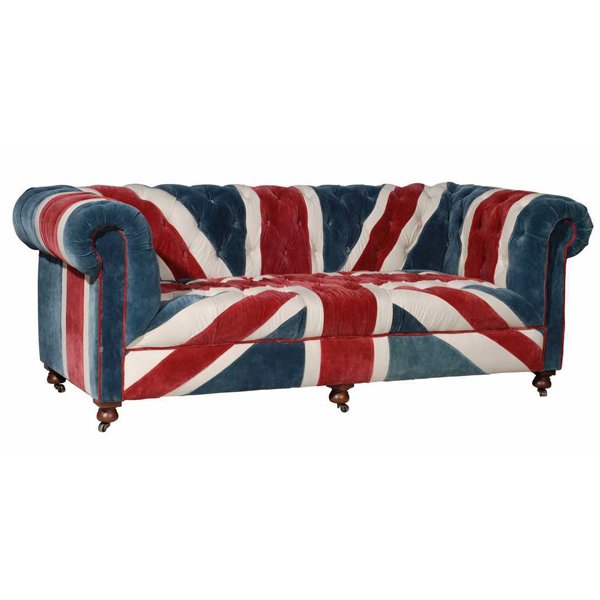 William Sofa Union Jack Velvet Andrew Martin Мульти в Саратове | Loft Concept 