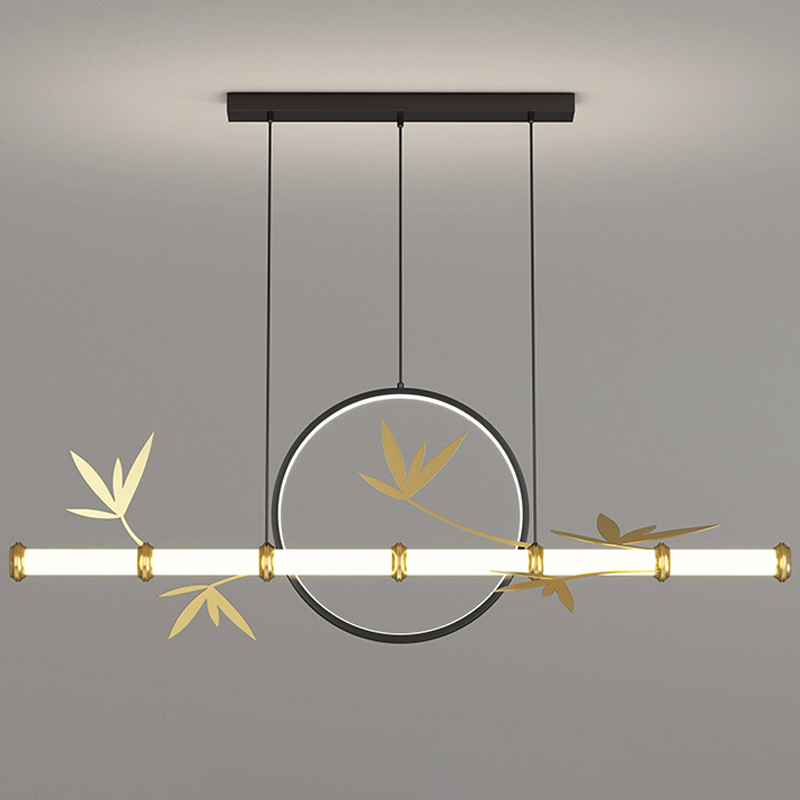 Линейный Светильник в Японском стиле Бамбук Japanese Style Linear Bamboo Lamp Черный Золотой Белый Линейный Светильник в Японском стиле Бамбук Japanese Style Linear Bamboo Lamp Черный Золотой Белый в Саратове | Loft Concept