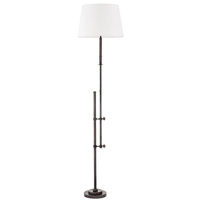 Торшер Eichholtz Floor Lamp Gordini Bronze Белый Темная бронза в Саратове | Loft Concept 