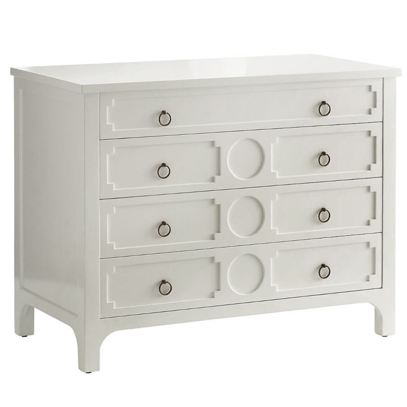 Комод с 4-мя ящиками Lawrence chest of drawers White Белый Белый в Саратове | Loft Concept 