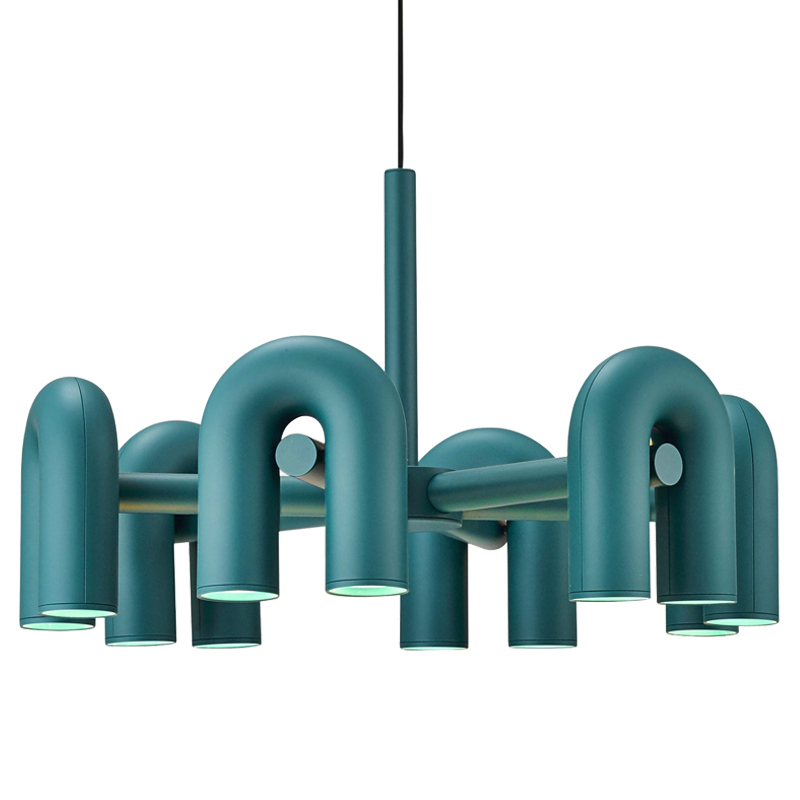 Люстра Cirkus AGO Lighting turquoise 4-6 Бирюзовый в Саратове | Loft Concept 