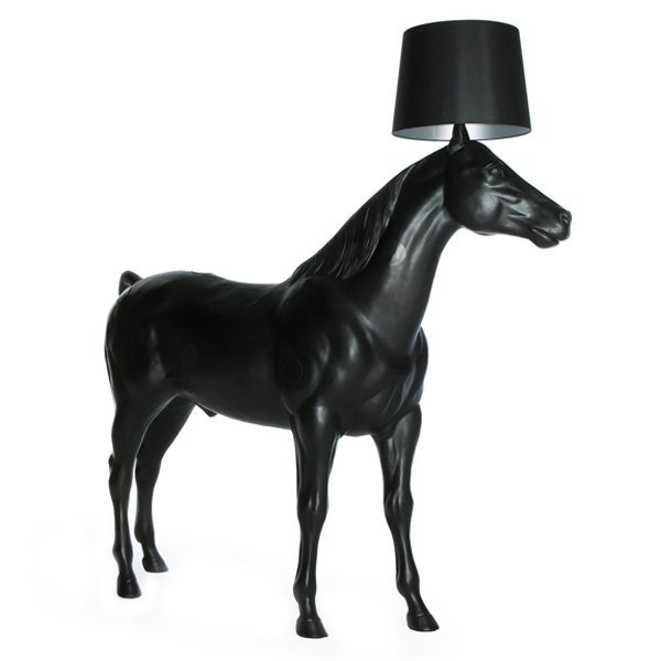 Торшер Moooi Horse Lamp Черный матовый в Саратове | Loft Concept 