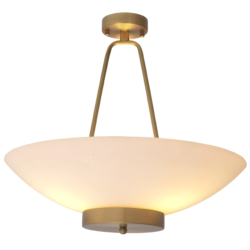 Люстра Eichholtz Ceiling Lamp Planeta Белый Латунь в Саратове | Loft Concept 