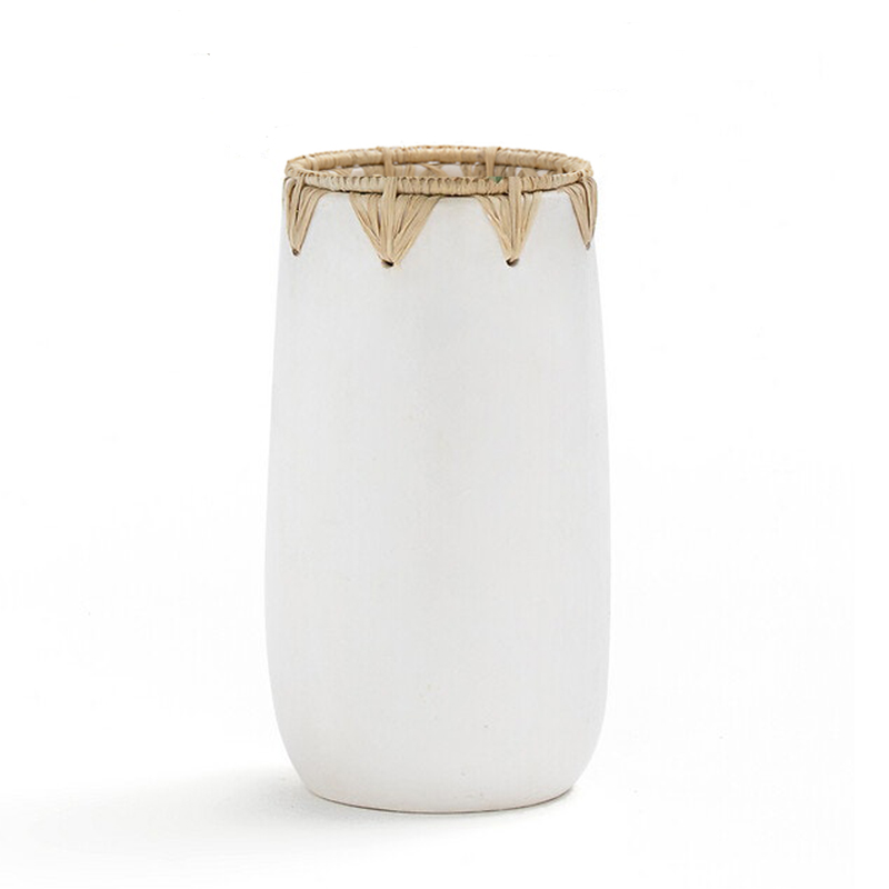 Ваза Ceramic Vase white D13 Белый в Саратове | Loft Concept 