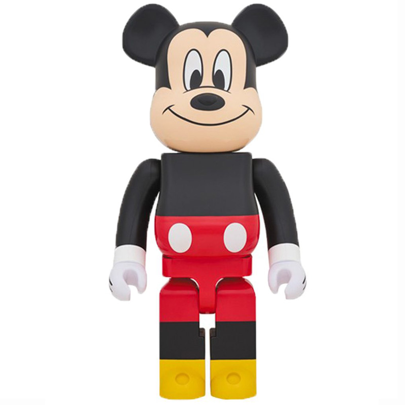 Статуэтка Bearbrick Mickey Mouse Черный Красный Желтый Бежевый в Саратове | Loft Concept 