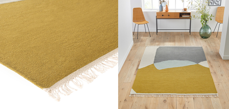 Ковер Сarpet with Fringe шерсть и хлопок Ковер Сarpet with Fringe шерсть и хлопок - Loft-Concept в Саратове