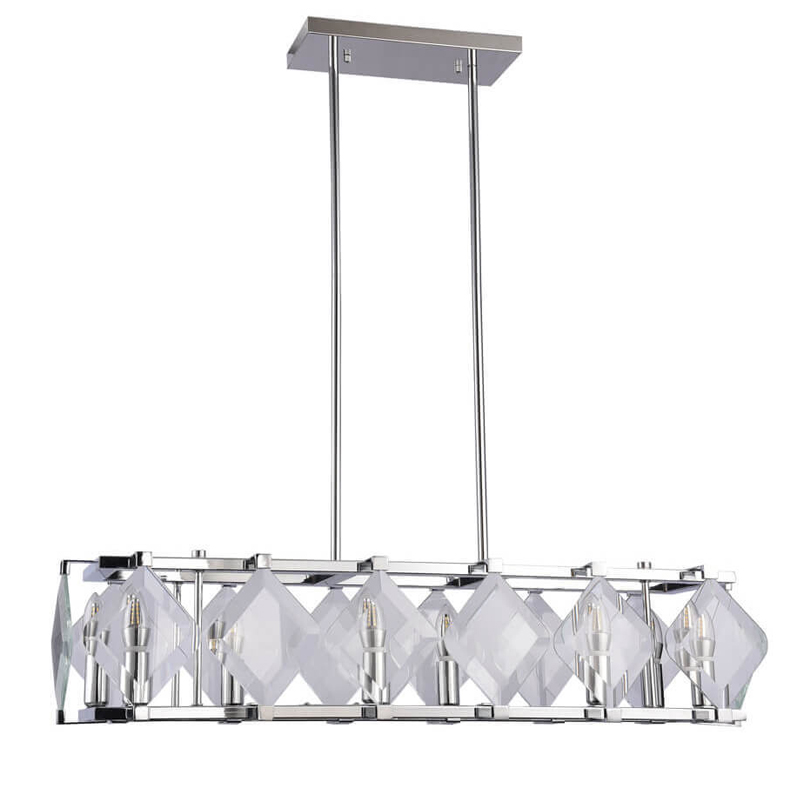 Люстра Glass Rhombus Lighting Хром в Саратове | Loft Concept 