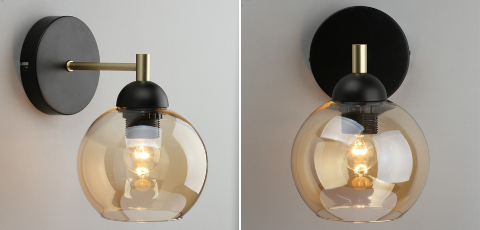 Бра c дымчатым стеклом Smoky Sphere Бра c дымчатым стеклом Smoky Sphere - Loft-Concept в Саратове