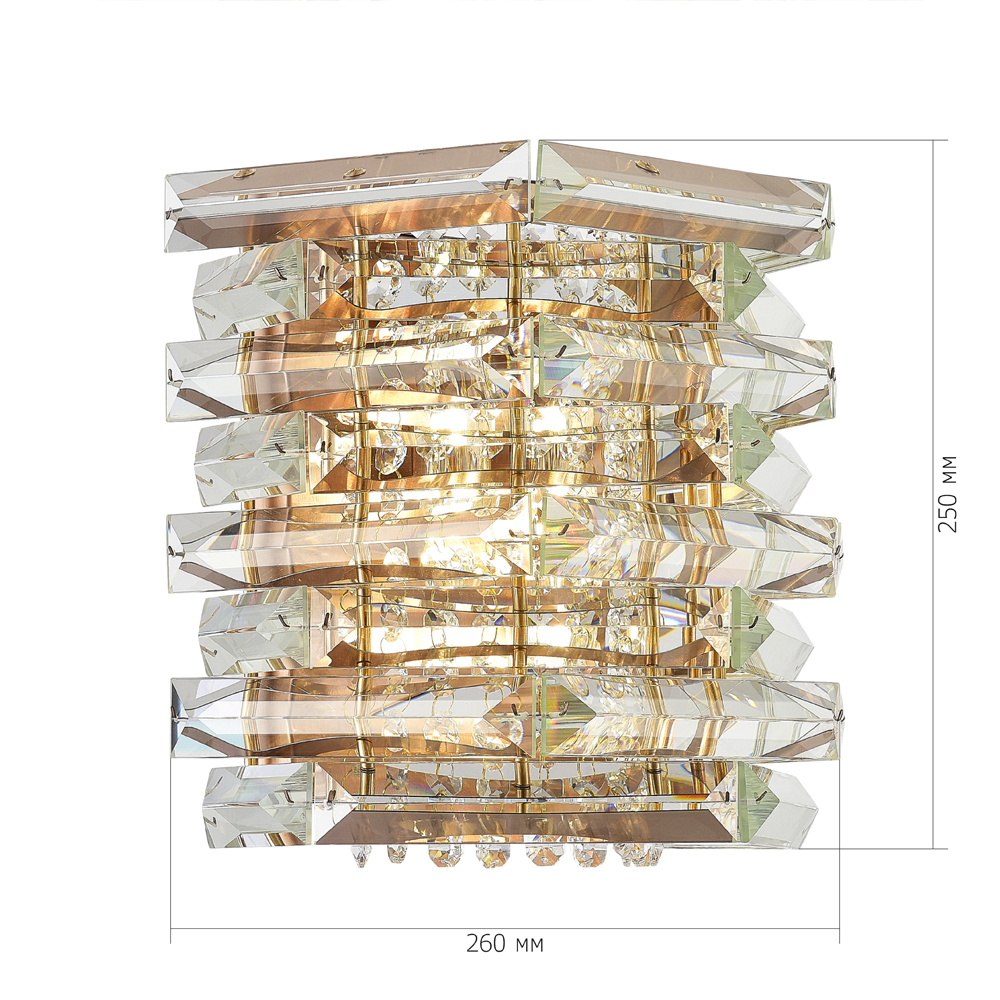 Бра в классическом хрустальном обрамлении Light Garland в Саратове
