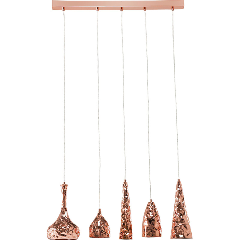 Люстра Several Copper Lamps Медь в Саратове | Loft Concept 