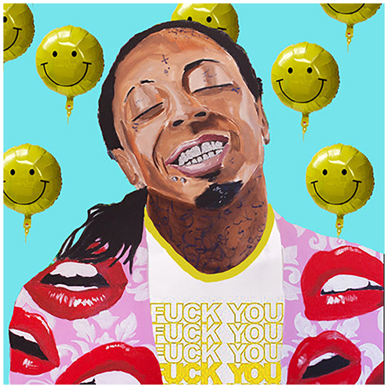 Картина Lil Wayne with Smiling Balloons Мульти в Саратове | Loft Concept 