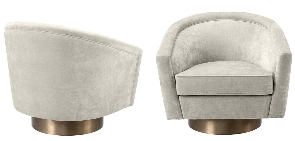 Кресло Eichholtz Swivel Chair Catene Sand Кресло Eichholtz Swivel Chair Catene Sand - Loft-Concept в Саратове