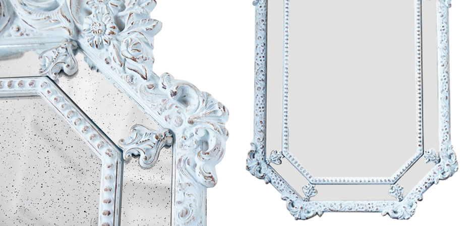 Зеркало Keppel Mirror Pastel Blue Зеркало Keppel Mirror Pastel Blue - Loft-Concept в Саратове