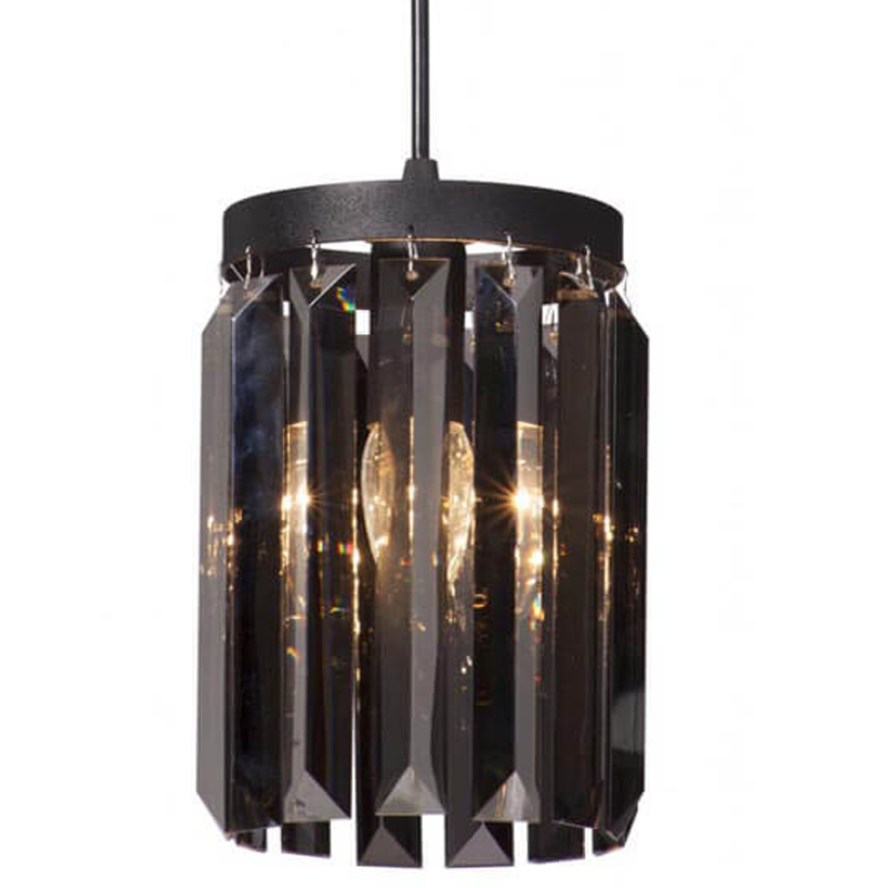 Светильник ODEON Smok Glass  Pendant lamp Стекло Смок D 12 Черный матовый в Саратове | Loft Concept 