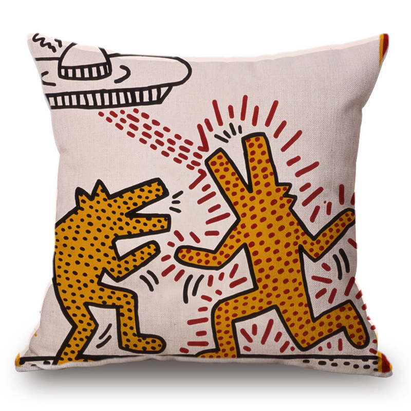 Подушка Keith Haring 9 Мульти в Саратове | Loft Concept 