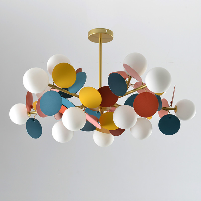 Люстра MATISSE Chandelier multicolor Золотой Белый Мульти в Саратове | Loft Concept 