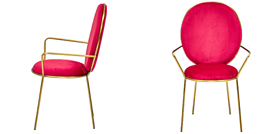 Стул с подлокотниками STAY Chair Fuchsia Стул с подлокотниками STAY Chair Fuchsia - Loft-Concept в Саратове