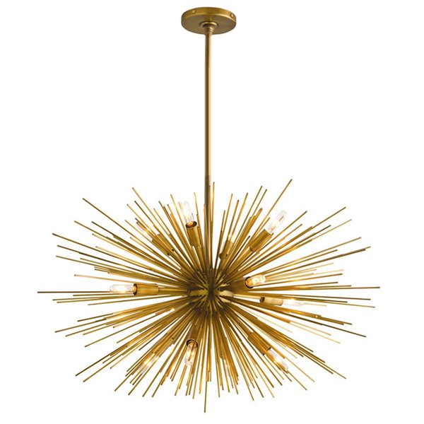 Люстра ASTRA Chandelier Sputnik Brass Золотой в Саратове | Loft Concept 