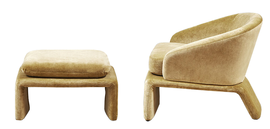 Кресло и пуф Connor Armchair Кресло и пуф Connor Armchair - Loft-Concept в Саратове