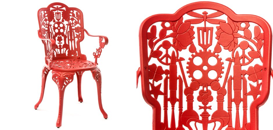 Стул Seletti Industry Collection ALUMINIUM ARMCHAIR – RED Стул Seletti Industry Collection ALUMINIUM ARMCHAIR – RED - Loft-Concept в Саратове