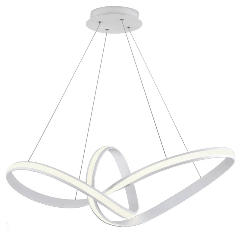 Люстра Mobius Strip White Chandelier Белый в Саратове | Loft Concept 