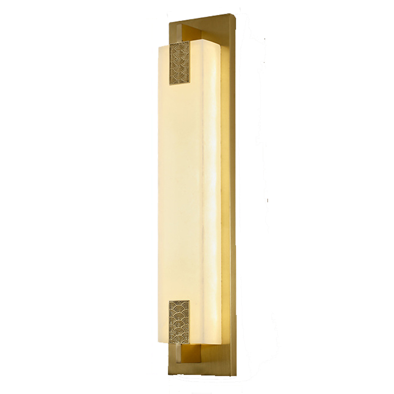 Накладной Настенный светильник Арт-Деко натуральный мрамор Art-Deco Wall Lamp Латунь Накладной Настенный светильник Арт-Деко натуральный мрамор Art-Deco Wall Lamp Латунь в Саратове | Loft Concept