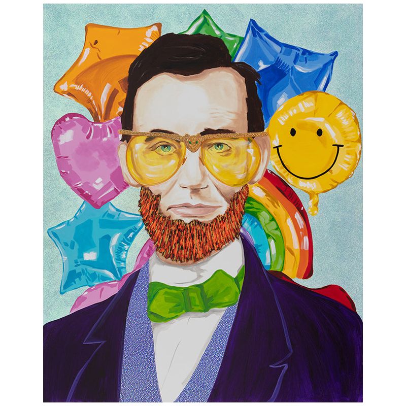 Картина Abe Lincoln in Purple Velvet Blazer on Mylar Balloon Background Мульти Картина Abe Lincoln in Purple Velvet Blazer on Mylar Balloon Background Мульти в Саратове | Loft Concept