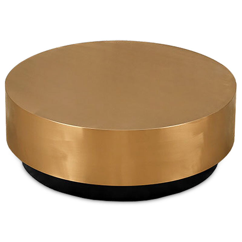 Кофейный столик Gold Washer Coffee Table Золотой Черный в Саратове | Loft Concept 