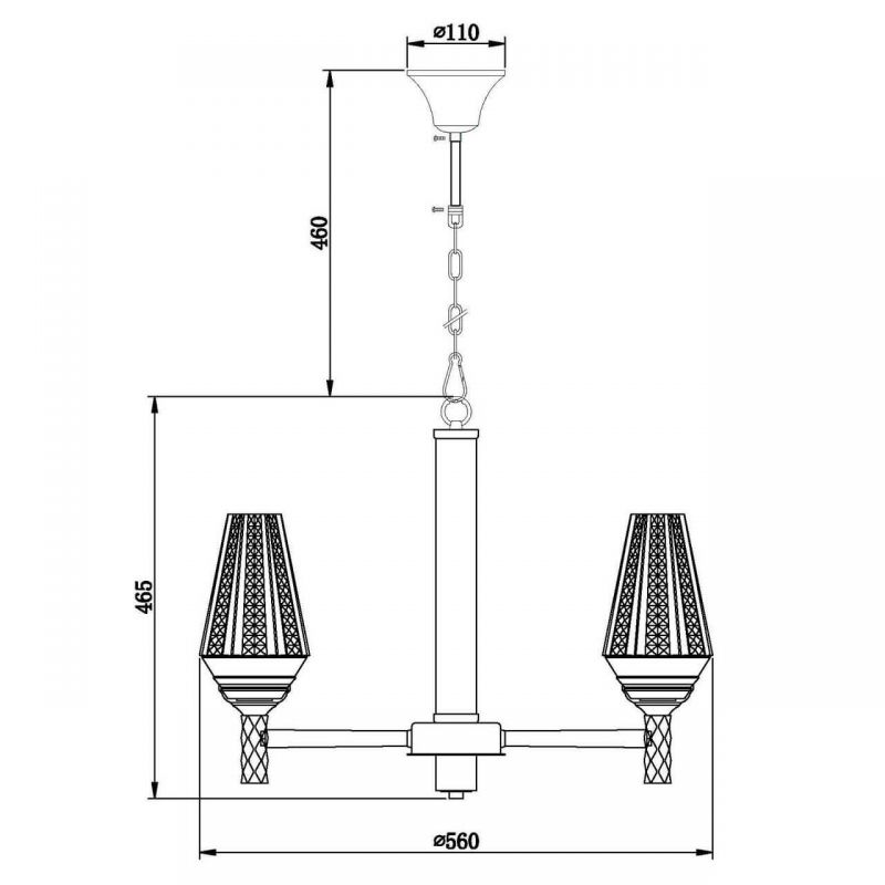 Люстра Ribbed Chandelier в Саратове