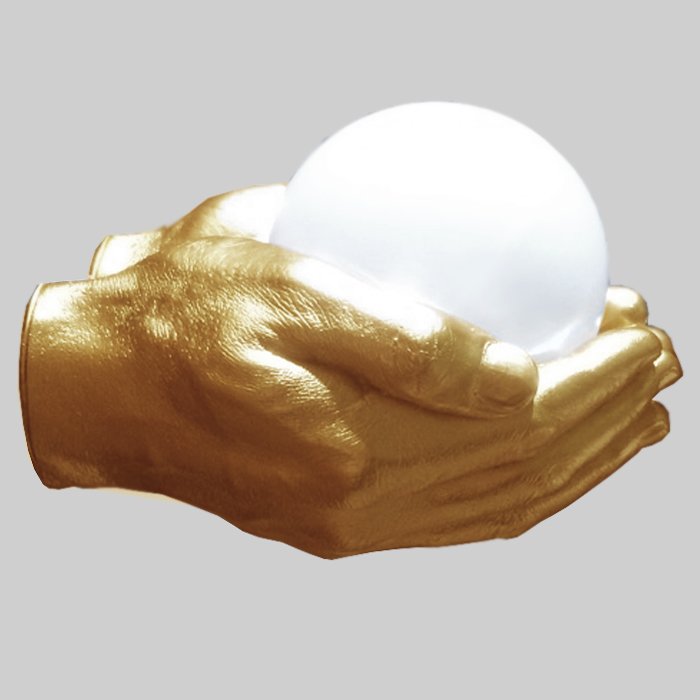 Бра Glowing Ball In The Gold Hands Золотой в Саратове | Loft Concept 