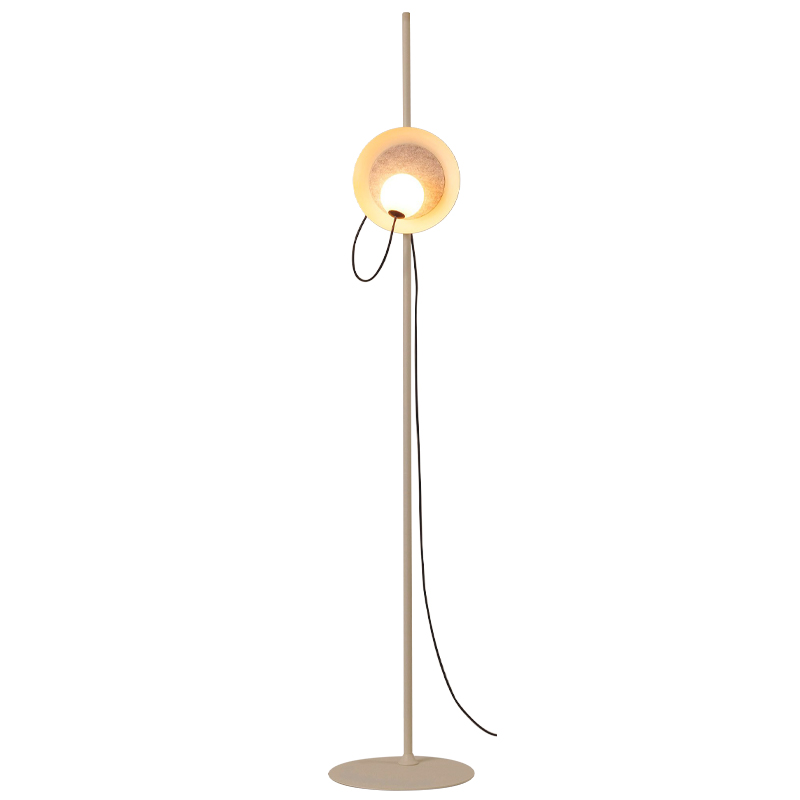 Напольный светильник с магнитным плафоном MARGOTT FLOR LAMP Белый Оранжевый Черный Напольный светильник с магнитным плафоном MARGOTT FLOR LAMP Белый Оранжевый Черный в Саратове | Loft Concept