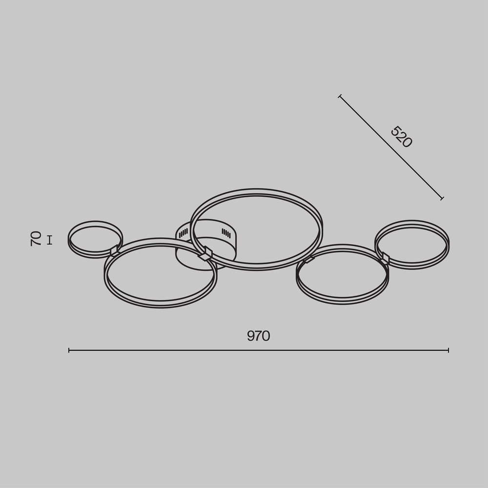 Потолочный светильник Olympia 3000-4000К 43Вт в Саратове