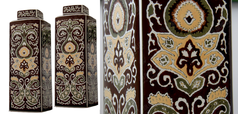 Ваза Brown ornament Ваза Brown ornament - Loft-Concept в Саратове