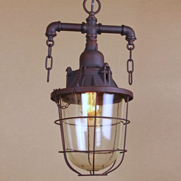 Подвесной светильник Marine Lantern Коричневый в Саратове | Loft Concept 