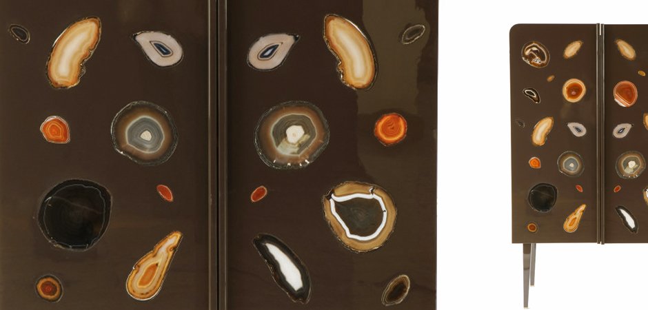 Patrick Naggar Gem Cabinet шкаф украшенный агатами Patrick Naggar Gem Cabinet шкаф украшенный агатами - Loft-Concept в Саратове