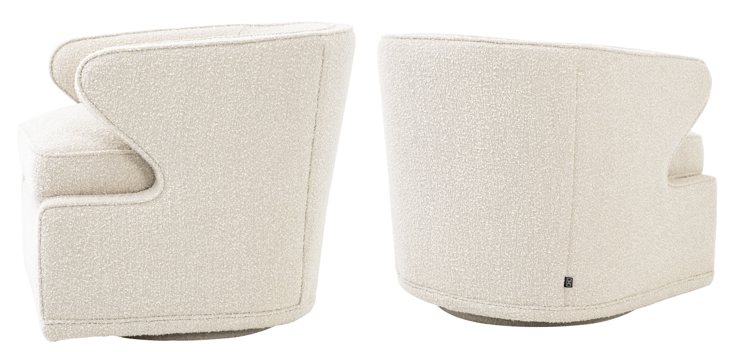 Кресло Eichholtz Chair Dorset Boucle cream - фото №1