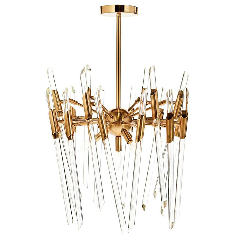 Люстра Ice Rods Chandelier brass Латунь в Саратове | Loft Concept 