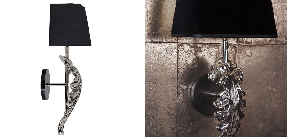 Бра Eichholtz Wall Lamp Beau Site Nickel+Black Бра Eichholtz Wall Lamp Beau Site Nickel+Black - Loft-Concept в Саратове