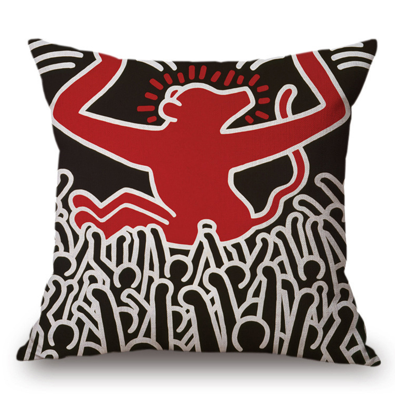 Подушка Keith Haring 10 Мульти в Саратове | Loft Concept 