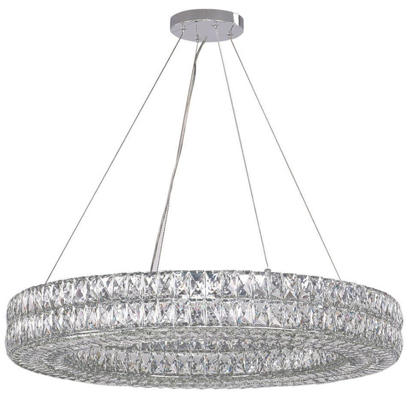 Люстра Crystal Regena Chrome Chandelier 17 Хром Прозрачный (Transparent) в Саратове | Loft Concept 