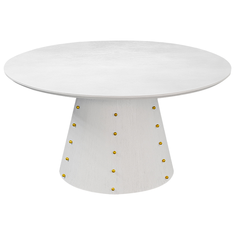 Las Vegas Table White Burl Обеденный Стол ivory ( слоновая кость ) Золотой в Саратове | Loft Concept 